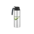 Thin Double Wall Thermal Bottle w/ Open Handle & Push Button Spout (50 Oz.)